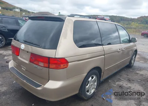 2001 Honda Odyssey Ex z USA, uszkodzony, nr VIN 2HKRL18611H606344